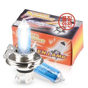 1PCS H4 55W P43T 12V 자동차 할로겐 램프 6000K 전구 크세논 진한 파란색 유리 슈퍼 화이트