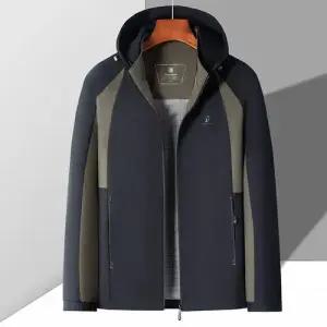 아이언하트 남사친 남성 캐주얼 봄가을 후드 바람막이 잠바 야상사파리 점퍼 트렌치코트 배색 야상 KKE3