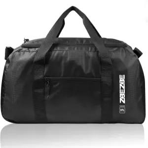 ZBEZBE 접이식 여행용 더플백 가볍고 휴대하기 쉬운 방수 - 양방향 지퍼 및 내부 파우치 주말 일상 사용