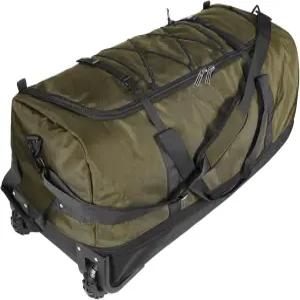 고무 바퀴 2개가 달린 넉넉한 110L/140L 확장형 소프트 사이드 접이식 더플백 멀티 포켓 및 수납 공간이