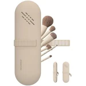 여행용 메이크업 브러시 홀더 정리함 가방 케이스 화장품 파우치 실리콘 스몰 지갑 월넛