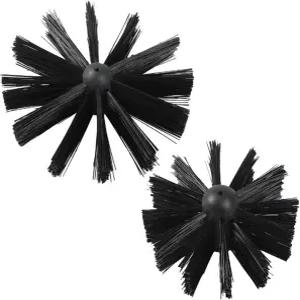 굴뚝 세척 브러시 벽난로 청소 용품 5.9인치 및 3.9인치 헤드 5/16 나사산 건조기 통풍구 키트 부착