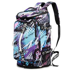 신발 수납공간이 있는 짐 여행, 백팩 피트니스, 여행용 및 위켄더 여성 위한 다기능 백팩, 노트북 남성용 레이어 4가지 캠핑을 방수 더플백