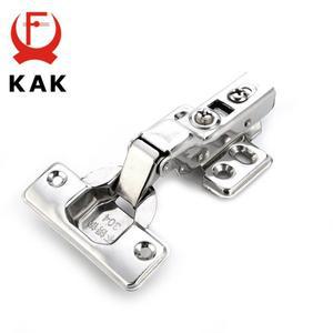 KAK C 시리즈 스테인레스 스틸 유압 경첩 댐퍼 버퍼 캐비닛 찬장 도어 가구 하드웨어 용, 소프트 닫기