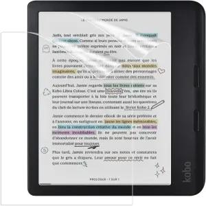 코보 리브라 컬러 7인치 2 E-리더 2021 안티 글레어 프리미엄 PET 풀커버 매트 보호 필름 2팩