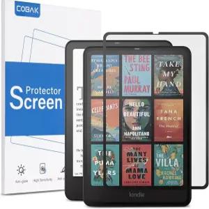 7인치 킨들 페이퍼화이트 12세대 2024 및 컬러소프트 시그니처 에디션을 위한 CoBak 2 팩 강화 유리 스크린