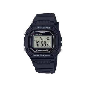 eAj 카시오 W218H 시리즈 | 남성 u2019s 디지털 시계 | 50M WR | 1/100 초 스톱워치 | 100 SEC 크로노그래프 | LED 백라이트 | 카운트다운 타이머 | 일일 알람 | 시간 신호 | 7년 배터리