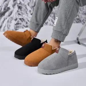 [옷자락]여자 남자 공용 캐주얼 퍼 털 안감 부츠 신발