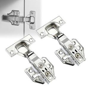 210PCS 유압 경첩 스테인레스 스틸 소프트 닫기 조용한 댐퍼 버퍼 옷장 도어 캐비닛 가구 하드웨어