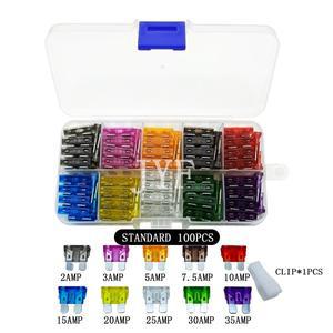 퓨즈 2A 10A ATO 블레이드 미니 마이크로 표준 중형 12V32V 키트