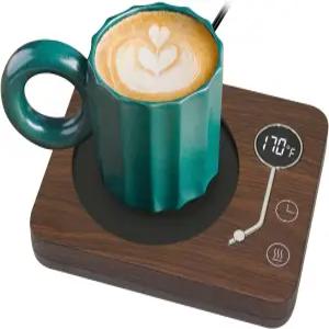 커피 머그 워머 데스크 3 온도 조절용 세로베어 130 F/150 F/170 F 밀크티 음료용 자동 차단 기능이 있는