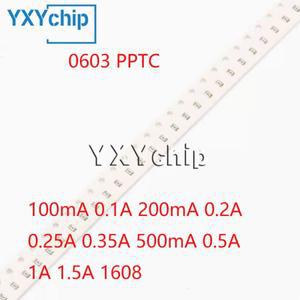 20PCS 0603 PPTC SMD 재설정 가능 퓨즈 100ma 0.1a 자체 복구 새로운 원본