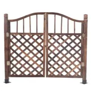 목재대문 전원주택 나무 길이 경사 방부목 야외 펜스 휀스 게이트