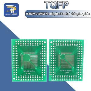 FR-4 IC 어댑터 소켓 플레이트 PCB QFP 32 TQFP44 TQFP80 0.5mm 5개