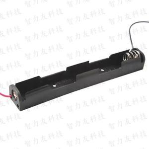 100 개/몫 2/3/4 슬롯 긴 단일 레이어 AA 배터리 케이스 홀더 DIY 15cm 와이어/9V 스냅