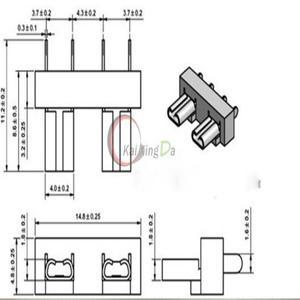 100pcs 소형 자동차 퓨즈 홀더 PCB 보드  작은 심지어 클립 좌석 트럼펫 슬라이드