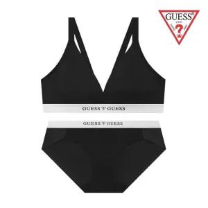 매장정품 GUESS 게스 [선물포장] 에어로라이트 브라렛팬티세트 ODWBR695ODWBP695BK 1372016