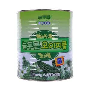 새콤하고 상큼한 늘푸른 오이피클 홀 3kg 수입식품
