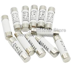 10개 R014 8.5x31.5 고속 블로우 세라믹 퓨즈 500V 0.5A 1A
