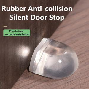 1/2개 도어 스토퍼 펀치프리 가구 벽 투명 자가 보호 접착 액세서리 및 가정용 홀더
