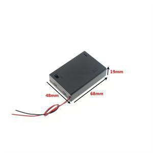스위치 폐쇄 배터리 홀더 보관 박스 케이스 DIY 3x AA DC 5.5x2.1mm XH2.54 SM-2P 전원 플러그 5 개
