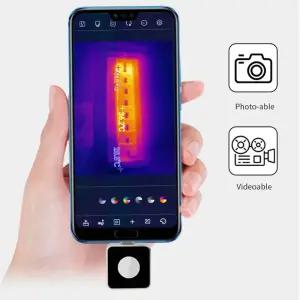 160x12 0/256x192 IR 해상도 휴대 전화 열 카메라 적외선 IP54 방수 플러그인 고온 경보 [호환]