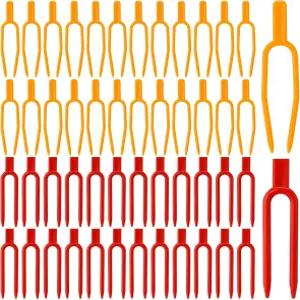 겔린 200개 원예 식물 고정 클립 플라스틱 핀 재사용 가능한 딸기 지지대 수박 포크 농업 덩굴 도구 2가지