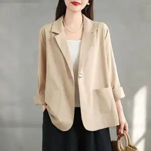 여친 스몰 가을옷 코트 자켓 빅사이즈 면마 정장 리넨 ST3