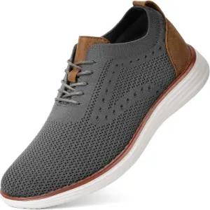 시큐이너 남성 캐주얼 드레스 슈즈 비즈니스 스니커즈 편안한 테니스화 경량 통기성 옥스포드