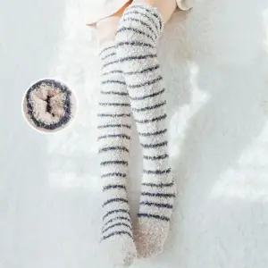 장목양말 롱수면양말 니삭스 - 긴목 장목 겨울양말 레그워머