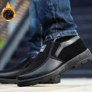 방한화 남성 겨울 데일리 따뜻한 털안감 슬립온 신발