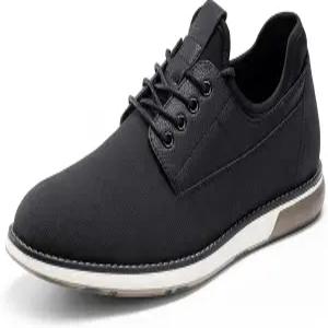 브루노 마크 남성 플레인 토 옥스퍼드 슈즈 비즈니스 공식 더비 드레스 스니커즈 크로스플렉스 젠엣지