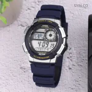 카시오 AE-1000W-2A 군용 군인 전자 방수 스포츠 남자 우레탄 시계 d3