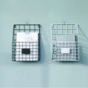 키밍 벽걸이 철제 바스켓 수납장 정리선반 거실선반_24822389