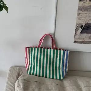 캔버스 줄무늬 크로스백 가방 MJ270 결혼식하객가방 학생크로스백 여성숄더백 대학생가방