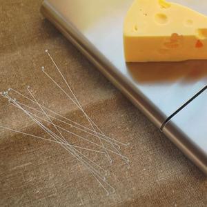 10개입 스테인리스 치즈 커터 와이어 교체용 햄 버터 슬라이서 주방 도구