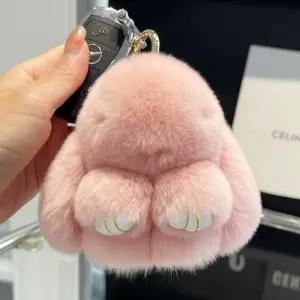 토끼 인형 열쇠고리 키링 10cm 연핑크