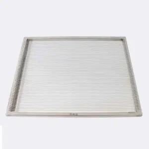 스텐 C사각실석쇠 중 석쇠 불판 철망 구이판 숯불구이판