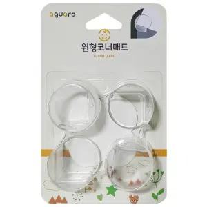 유아 안전 사고예방 원형 코너 가드 보호대 모서리 매트 4P 서랍