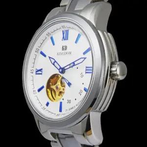킹덤 고품격 텅스텐 스켈레톤 오토매틱 남자 선물 명품  예물 고급 메탈 손목 시계 / KD4070C
