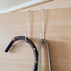 ( )싱크대 더블 도어후크 대형 스텐 수납 무타공 모자 가방 옷 걸이 M50196_24826771