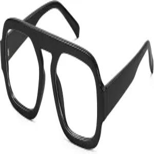 MEETSUN 오버사이즈 레트로 스퀘어 에비에이터 컴퓨터 블루 라이트 차단 안경 여성 패션 남성용 가짜