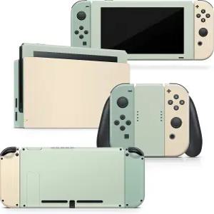 닌텐도 스위치 스킨 랩 커버와 호환되는 세련된 디자인의 레트로 파스텔 클래식 스티커용 컬러웨이브 차단