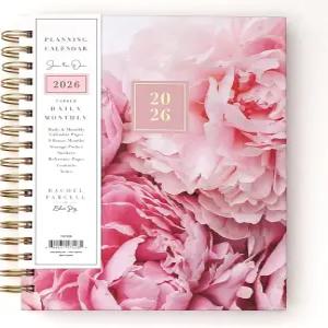 블루 스카이 레이첼 파셀 2026 일일 및 월간 플래너 캘린더 2026년 1월 - 12월 7인치 x 9인치 하드 커버