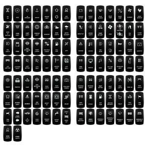 해양 12V 24V 흰색 Led On Off 로커 스위치 5Pin SPST 순간 DPDT ON OFF 3 방향 자동차 보트 Carling 4X4 N