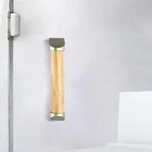 단단한 나무 일본식 욕조 그립 바 벽 장착 보조 직선 난간 노인용 안전 미끄럼 방지 지지 레일 수건 걸이