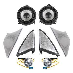 자동차 미드레인지 트위터 하이파이 음악 스테레오 경적 주변 조명 장식, 11 가지 색상 LED 스피커 커버, B