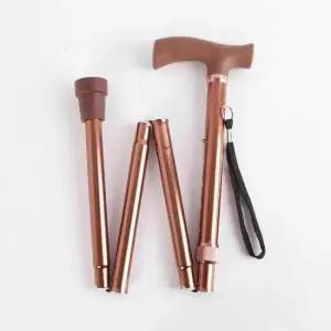 실버 접이식 4단 길이조절 지팡이 단지팡이