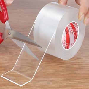 문 및 창문용 나노 단면 테이프 방풍 갭 씰링 스트립 강력한 추적 없는 앞유리