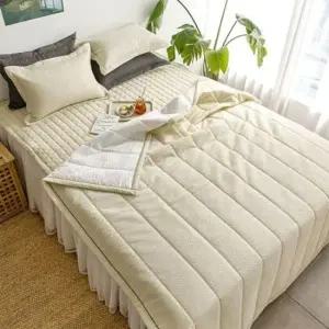 구스이불 샤르베 여름 시어서커 누비이불패드세트 Q